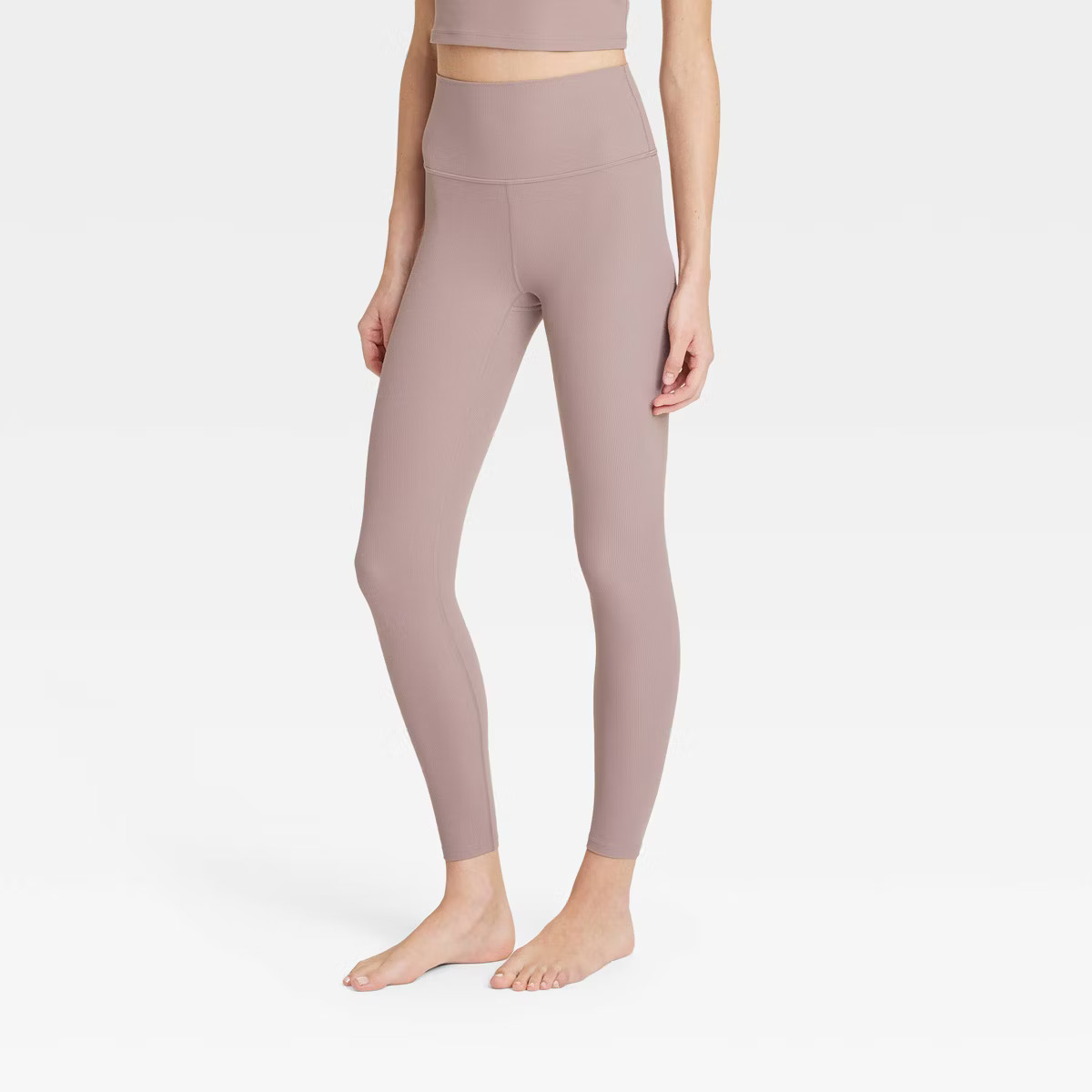 Women's Everyday Soft High-Rise Ribbed 7/8 Leggings - All In Motion™ | Target