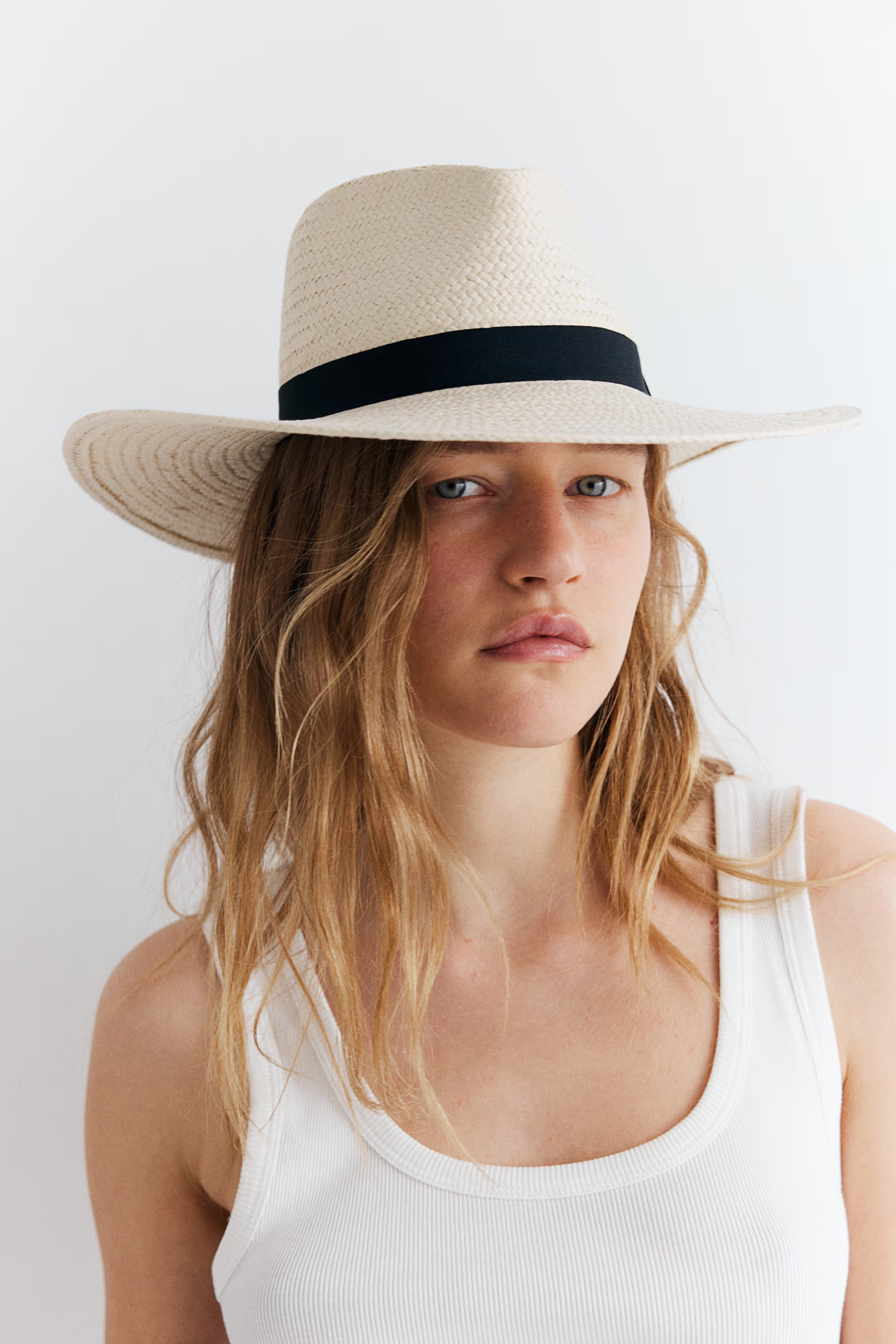 Straw Fedora Hat - Light beige - Ladies | H&M US | H&M (US + CA)
