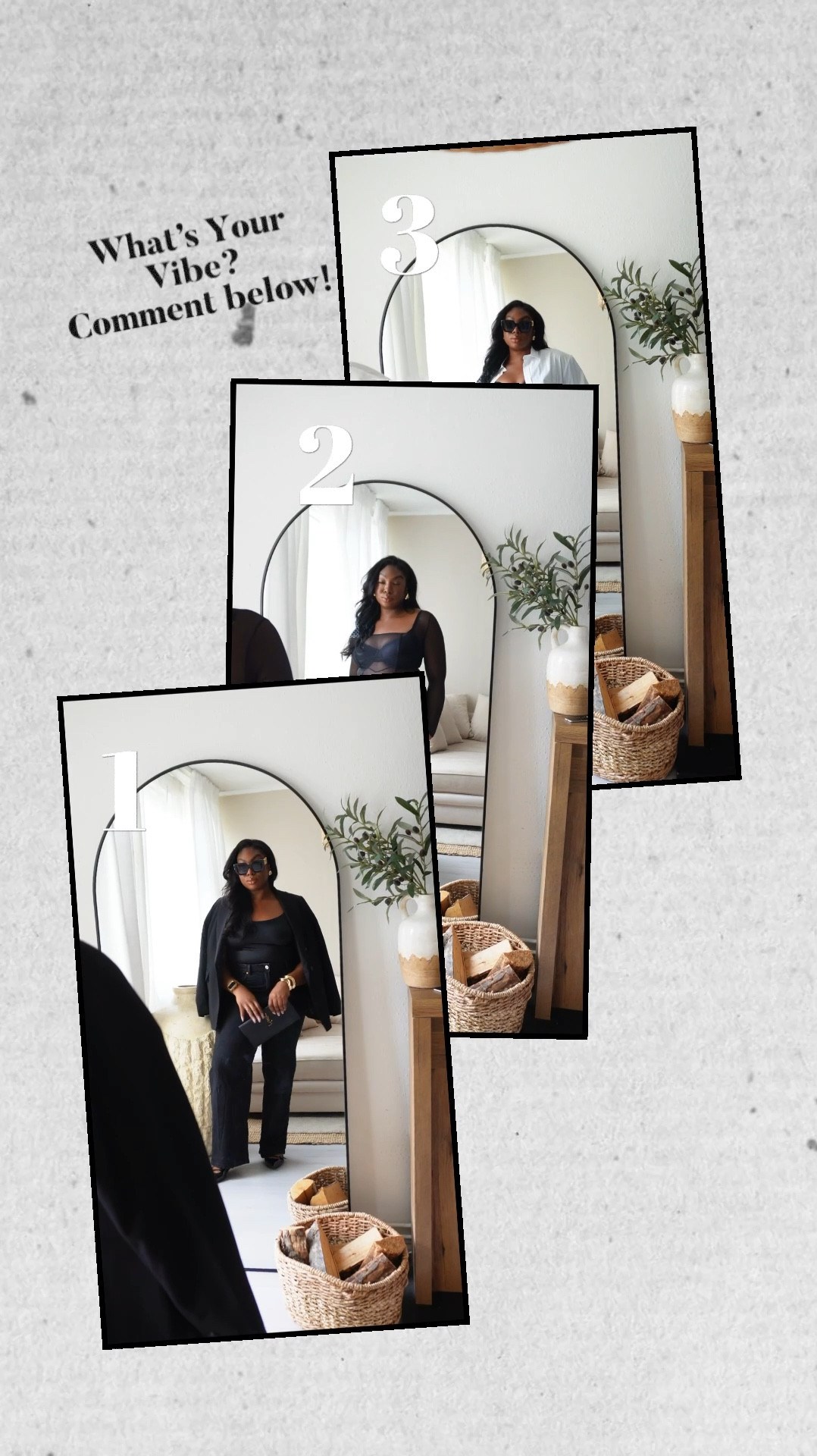 Wardrobe essentials that do it all AD🖤
The undefeated lingerie collaboration is back offering you a way to effortlessly style your capsule wardrobe basics with the new ContourWear by Rosie x @marksandspencerstyle I love a chick ‘innerwear’ to ‘outerwear’ moment!!

Here are the details…
Outfit 1:
- ContourWear Body (T816452Q) 14UK
- Tailored Relaxed Double Breasted Blazer
- (T591209J) 16uk
- The Wide-Leg Jeans (T577272)

Outfit 2:
- ContourWear Mesh Body (T816456Q) 16UK
- ContourWear Wired Demi Cup Bra A-E (T816452
- Satin Midaxi Slip Skirt (T695000) 16UK-L
- Faux Leather Top Handle Tote Bag (T011135Z)
- Gold Tone Chunky Wave Bangle (T669206B)

Outfit 3:
- ContourWear Satin & Mesh Wired Corset A-E (T816456E)
- Cotton Rich Fitted Collared Shirt (T434810) 16UK
- Slouchy Mid Rise Wide Leg Jeans (T577183) 16UK-L
- Faux Leather Top Handle Tote Bag (T011135Z)
- Gold Tone Chunky Wave Bangle (T669206B)

Outfit 4:
- ContourWear Firm Control All In One (T326805) 16UK
- Cotton Rich Fitted Collared Shirt (T434810) 16UK
- Mid Rise Wide Leg Jeans with Lyocell (T577456) 16UK-L
- Faux Leather Top Handle Tote Bag (T011135Z)

All products are available online at MarksandSpencer.com

@marksandspencer #mymarks #ContourWear #lingerie #midsizefashion #midsizeblogger #size16

#LTKmidsize #LTKuk #LTKstyletip