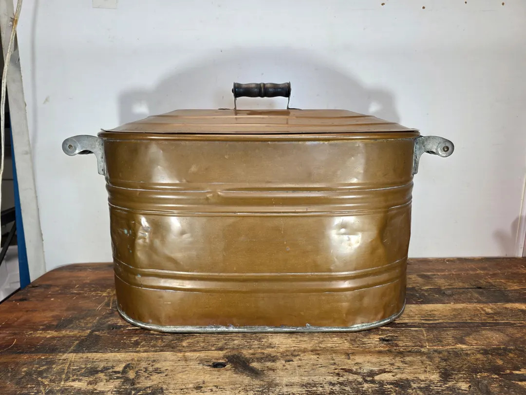 Vintage Copper Virginia Ham Cooker / Wash Pot with Original Iron Handles | Etsy (US)
