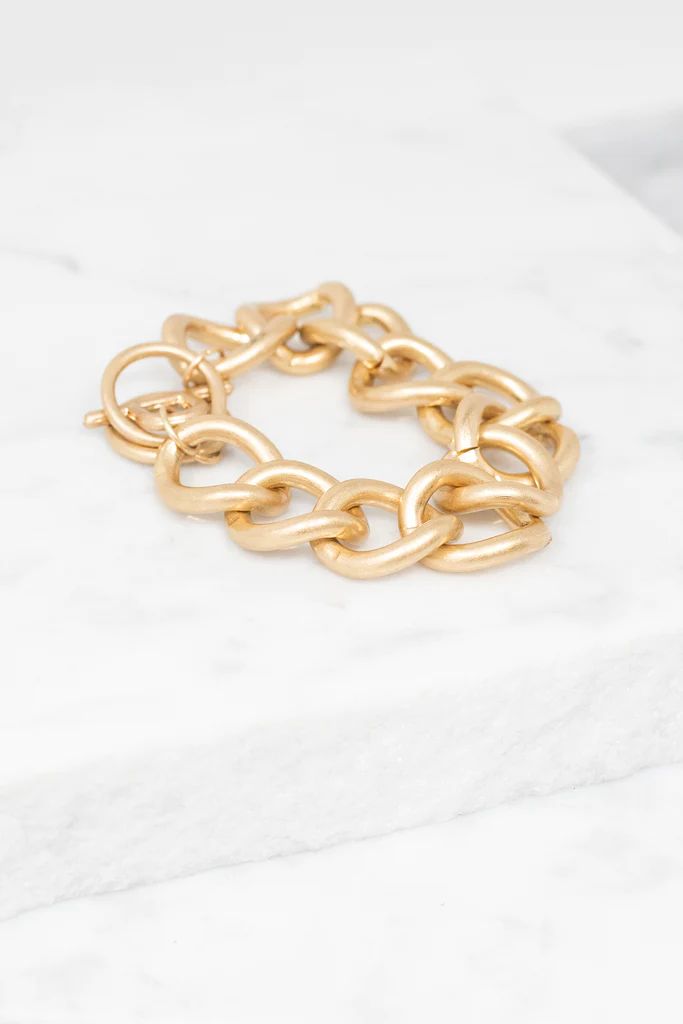 City Fun Gold Chain Bracelet | The Mint Julep Boutique