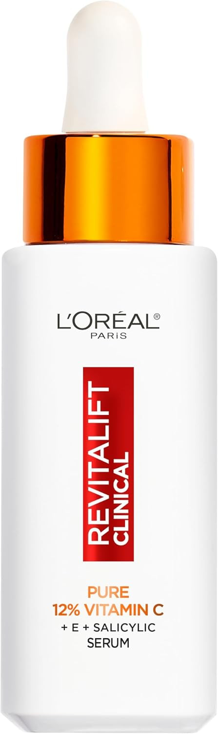 L'Oréal Paris Revitalift Clinical 12% Pure Vitamin C Brightening Serum for Face, Powerful Antioxidant Protection, Brighter & Smoother Skin, includes Hyaluronic Acid, Salicylic Acid, Vitamin C | Amazon (UK)