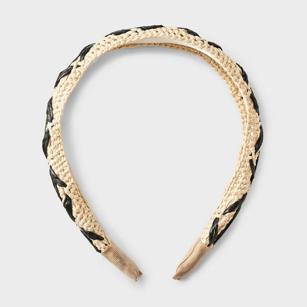 Raffia Floral Headband - A New Day™ Cream/Black | Target