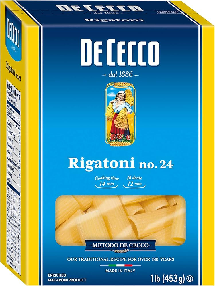 De Cecco Pasta, Rigatoni, 16 Ounce (Pack of 5) | Amazon (US)