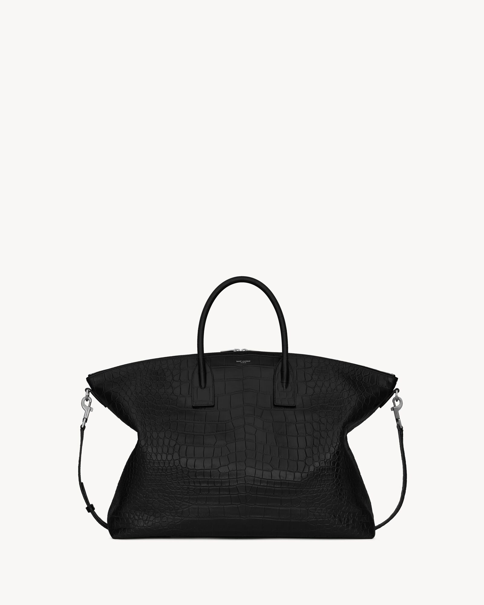 giant bowling bag in crocodile-embossed leather | Saint Laurent Inc. (Global)