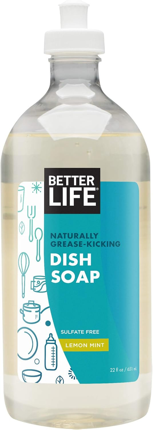 Better Life Dish Soap - Liquid Dishwashing Soap with Vitamin E and Aloe for Home & Kitchen Sink -... | Amazon (US)