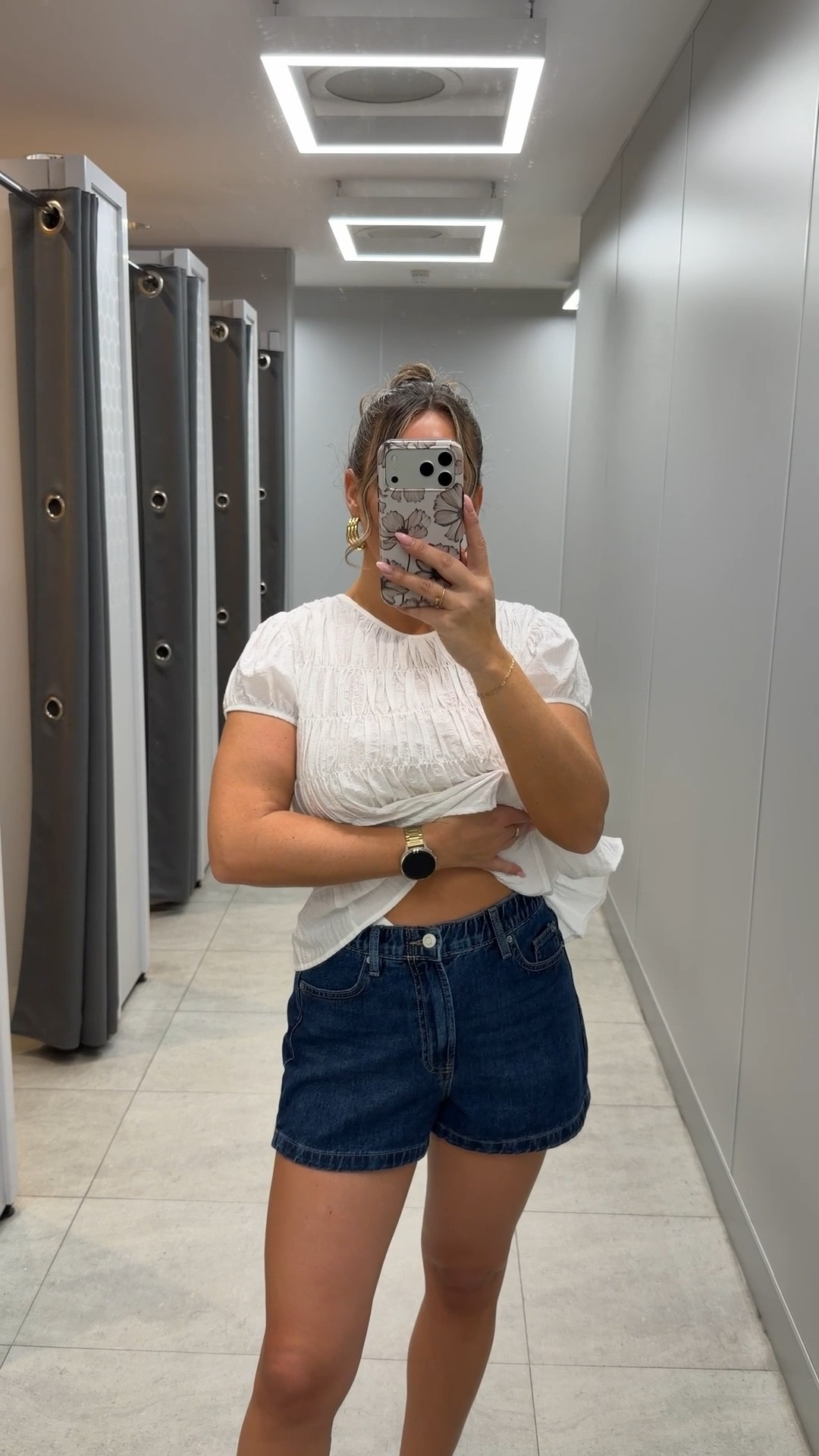 The best denim shorts for only £13!! I picked these up so expect to see them all summer! 

I’m a uk size 10 and I sized down to a size 8

Top - small
Shoes are true to size 

#LTKjeans #LTKspring #LTKstyletip