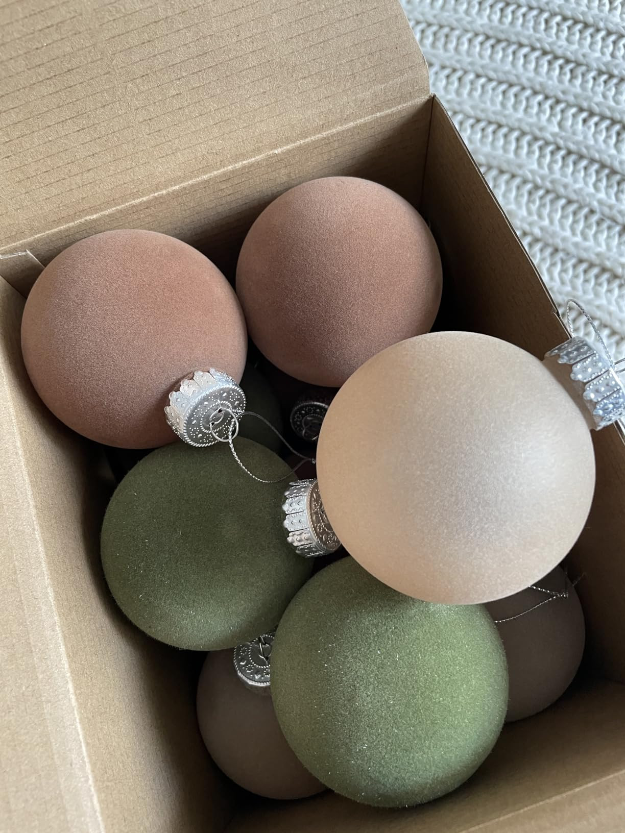 Liliful 15 Pcs Velvet Christmas Balls Bulk Flocked Christmas Tree Ball Ornaments Plastic Balls Xm... | Amazon (US)