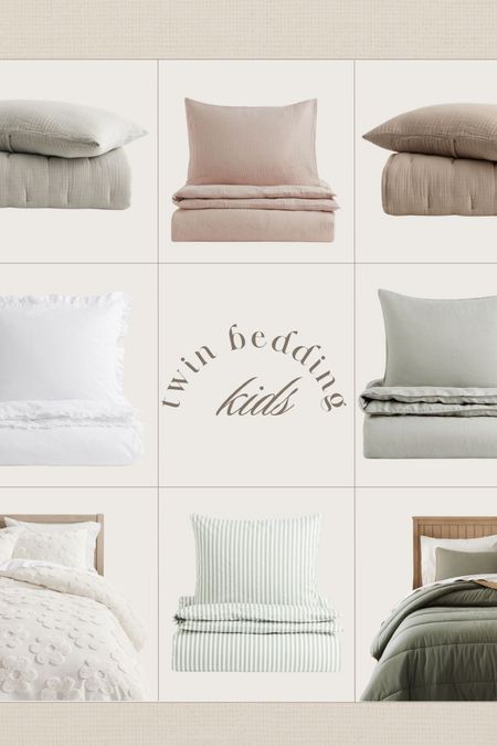 Twin bedding 🤍 how cute are these sets for kids rooms! 

#girlsbedding #boysbedding #twinbedding #toddlerbedding #gauzebedding #kidsbed #kidsbedding #h&m #potterybarnkids #quince #homedecor

#LTKfindsunder100 #LTKkids #LTKfamily