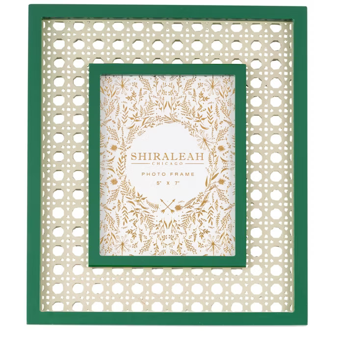 Shiraleah Celebration Green Lattice 5" X 7" Picture Frame | Target