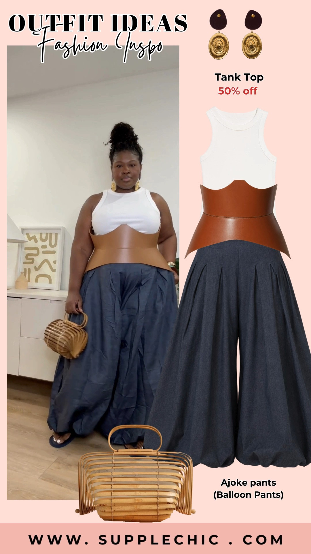 Fashion feels better when clothes work with your body, not against it.   The relaxed shape creates movement while keeping the outfit stylish and comfortable.   balloon pants outfit, wide leg pants women, plus size outfit ideas, comfortable pants, chic casual outfit, summer outfit ideas, minimalist fashion, elevated basics, tank top outfit ideas, relaxed fit pants, trendy pants for women, everyday fashion

#LTKootd #LTKSeasonal #LTKMidsize