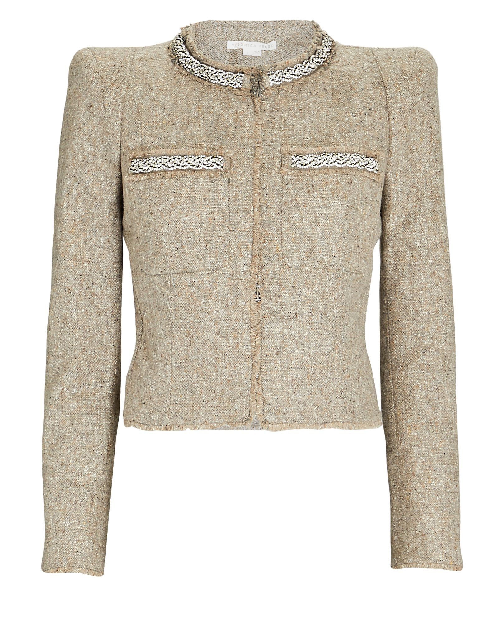 Orris Crystal-Embellished Tweed Jacket | INTERMIX