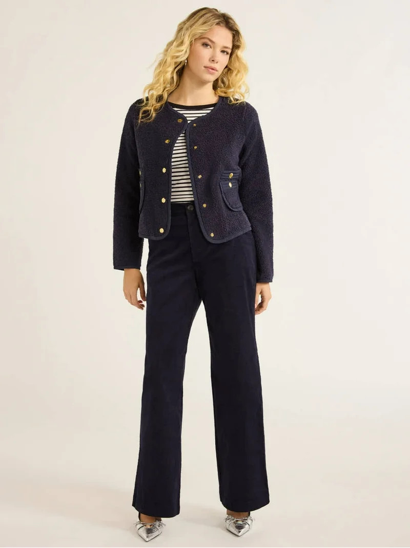 Free Assembly Women's and Women's Plus Faux Shearling Jacket with Patch Pockets, Sizes XS-4X | Walmart (US)