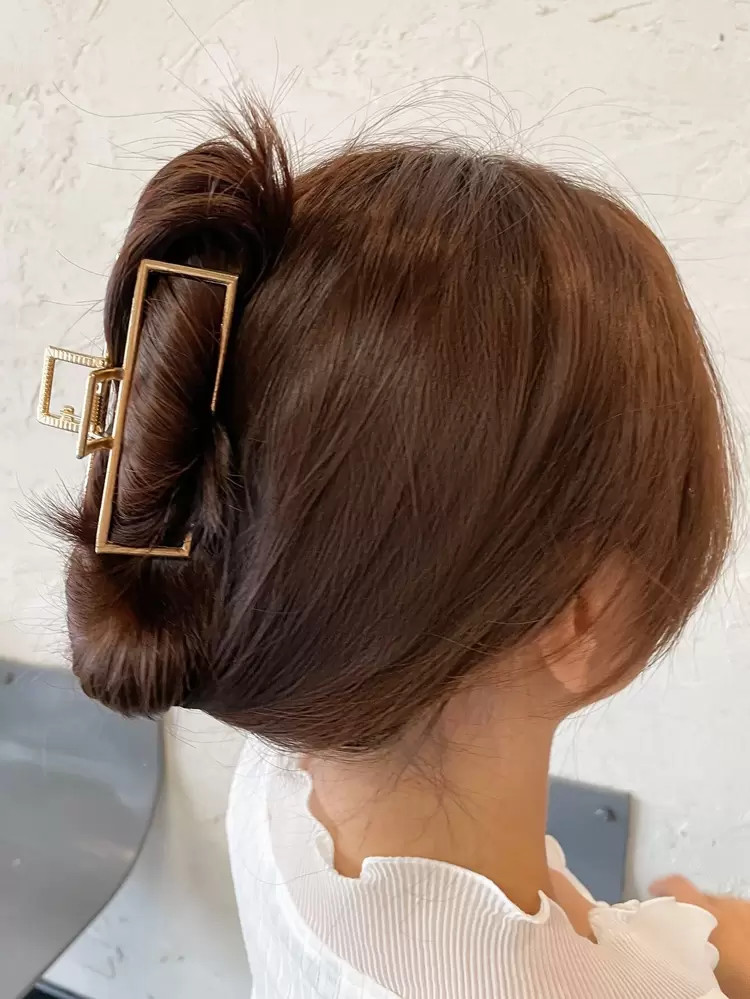 DAZY Metal Solid Hair Claw | SHEIN