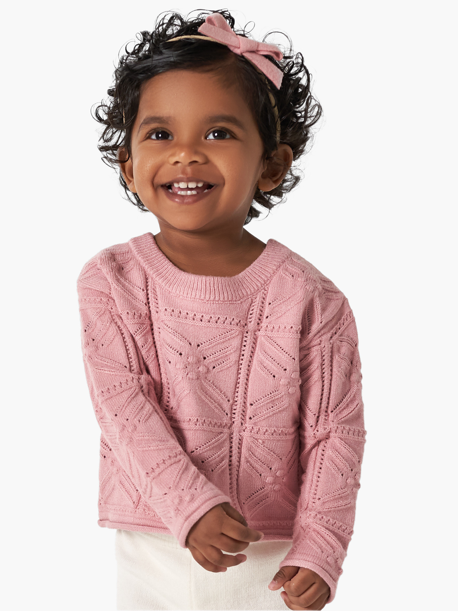 Modern Moments By Gerber Toddler Girl Crochet Sweater Top, Sizes 12 Months -5T | Walmart (US)