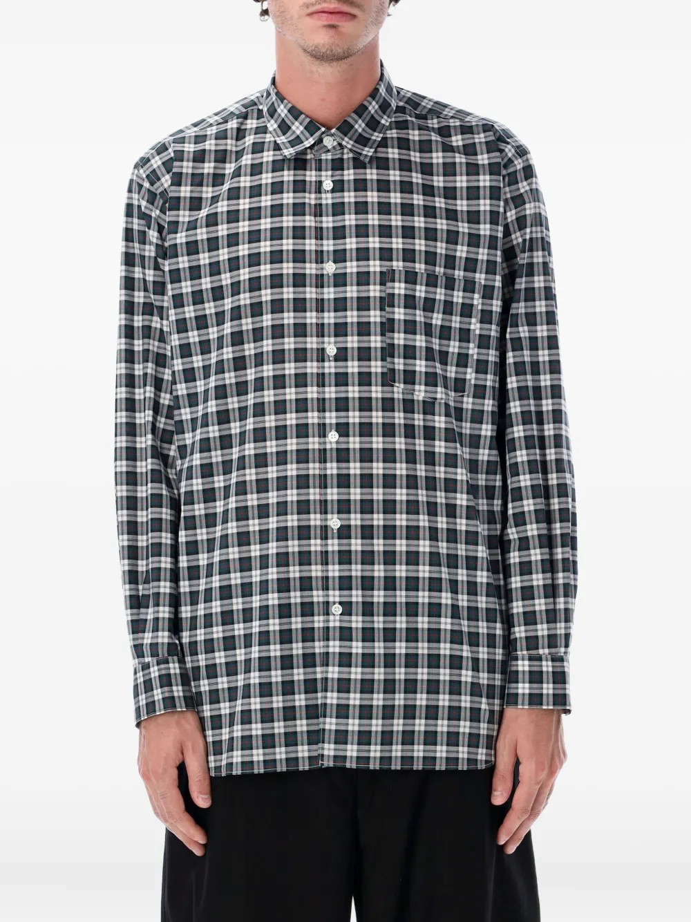 Comme Des Garçons Shirt checked shirt - Green | Farfetch Global