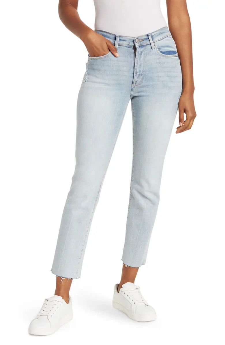 High Waist Slim Straight Leg Jeans | Nordstrom Rack