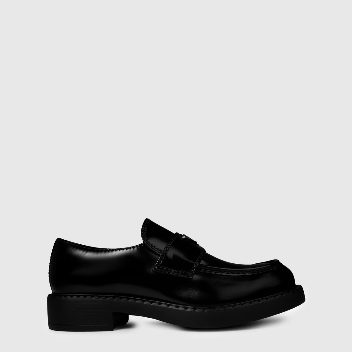 Chocolate Brushed Leather Loafers | Flannels UK