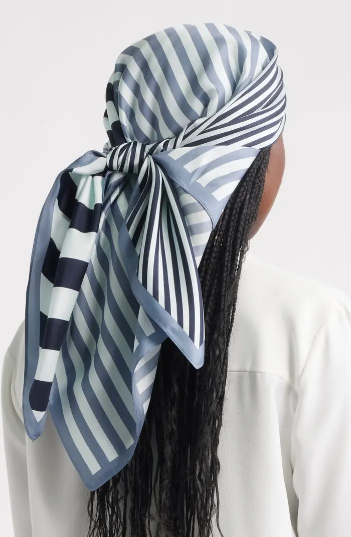 Stripe Square Silk Scarf | Nordstrom