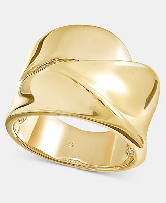 Silver-Tone Sculptural Molded Ring | Macy's