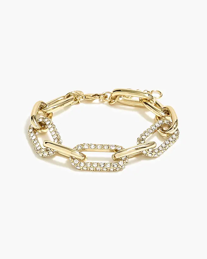 Pavé links bracelet | J.Crew Factory