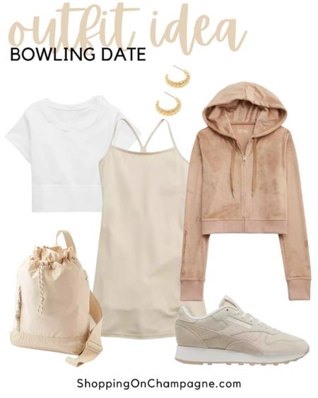 Date night outfit! Perfect for bowling, movies, or an escape room. The dress features shorts underneath for comfort and movement. Add a cropped tee, hoodie, backpack, sneakers, and gold jewelry.✨


#LTKunder50 #LTKstyletip #LTKSeasonal