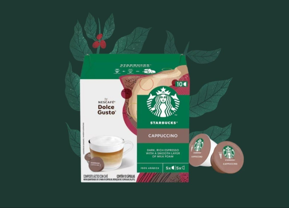 Quem não uma um café né ? Starbucks Capuccino By Nescafé Doce Gusto 10 Cápsulas.

#LTKfamily #LTKbrasil #LTKhome