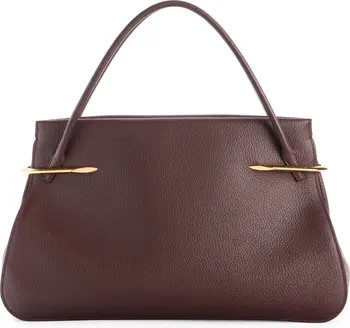 Large Pinch Leather Top Handle Bag | Nordstrom