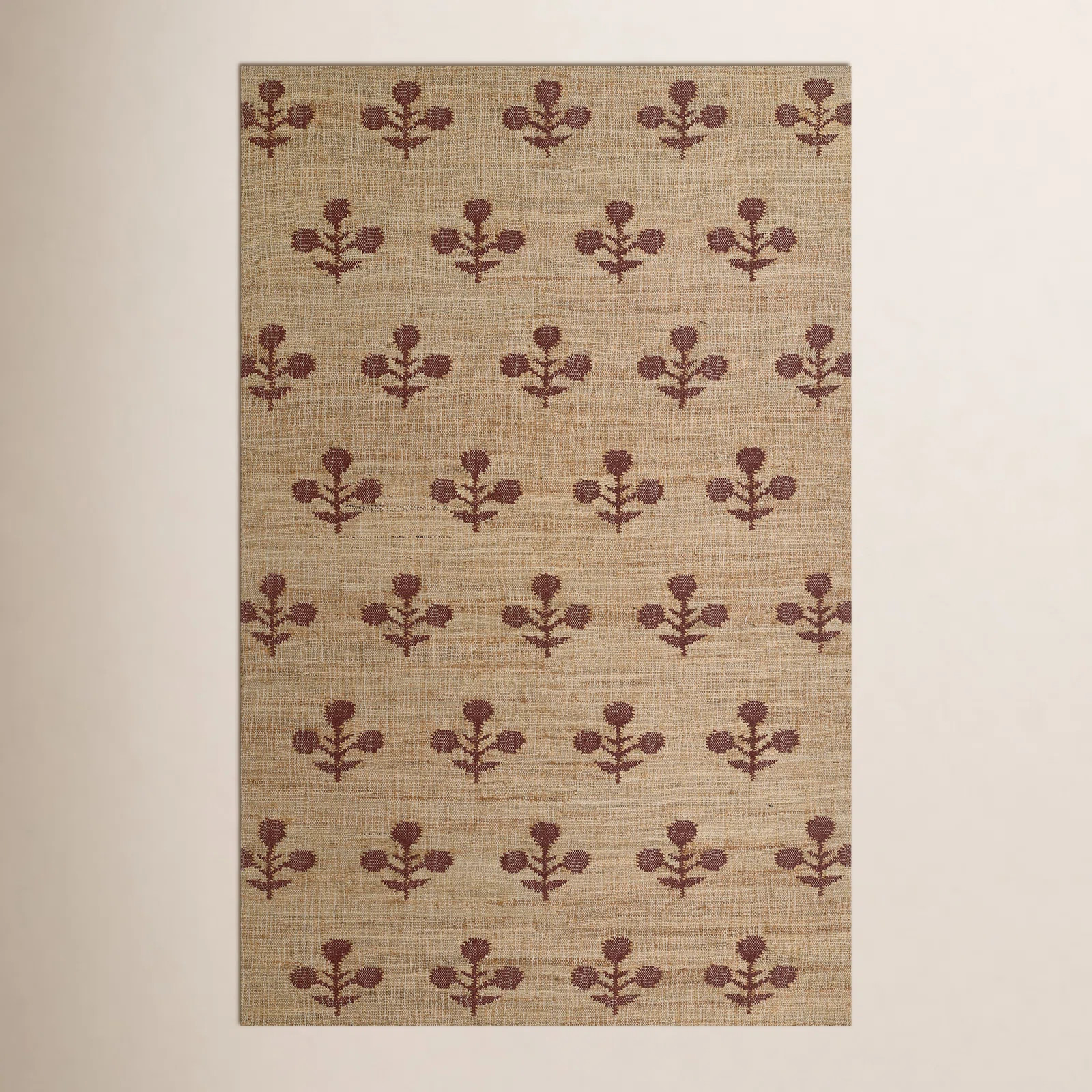 Erin Gates by Momeni Orchard Bloom Rust Hand Woven Wool and Jute Area Rug | Wayfair North America