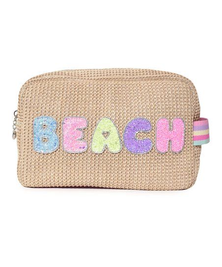 OMG Accessories Natural 'Beach' Pouch | Zulily