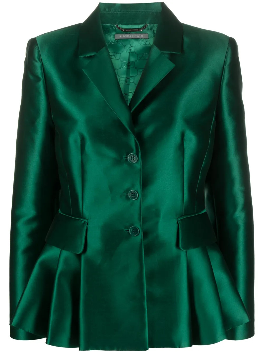 dart-detail peplum blazer | Farfetch Global