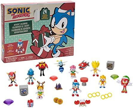 Sonic The Hedgehog Advent Calendar 2022 - 24 Surprises with Exclusive Collectible 2.5 Inch Holida... | Amazon (US)