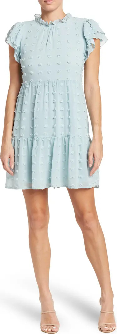 Love By Design Kelsey Chiffon Mini Swiss Dot Dress | Nordstromrack | Nordstrom Rack