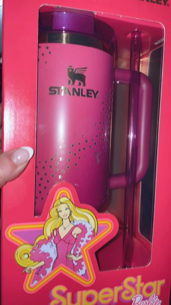 Get your 70’s Super Star⭐️✨🌟 Barbie Stanley! Super pretty in person💜💖 comes in 40oz #barbie #barbiestanley #stanley #christmasgift #giftforgirlfriend #giftfordaughter #pink #pinkstanley 

#LTKSeasonal #LTKStyleTip #LTKSaleAlert