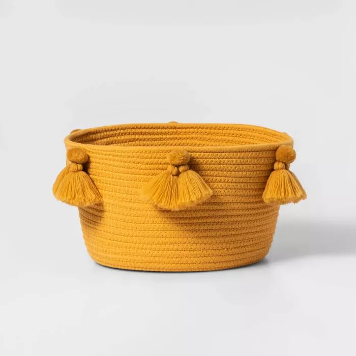 Coiled Rope Basket with Tassels - Pillowfort™ | Target