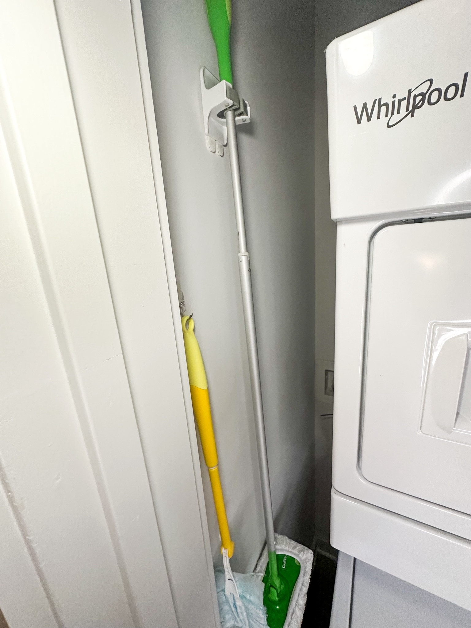 Small spaces call for smart storage solutions. I love using Command broom grippers (or hooks!) to hang my cleaning tools inside my laundry closet! 

#homeorganization

#LTKFamily #LTKHome #LTKFindsUnder50