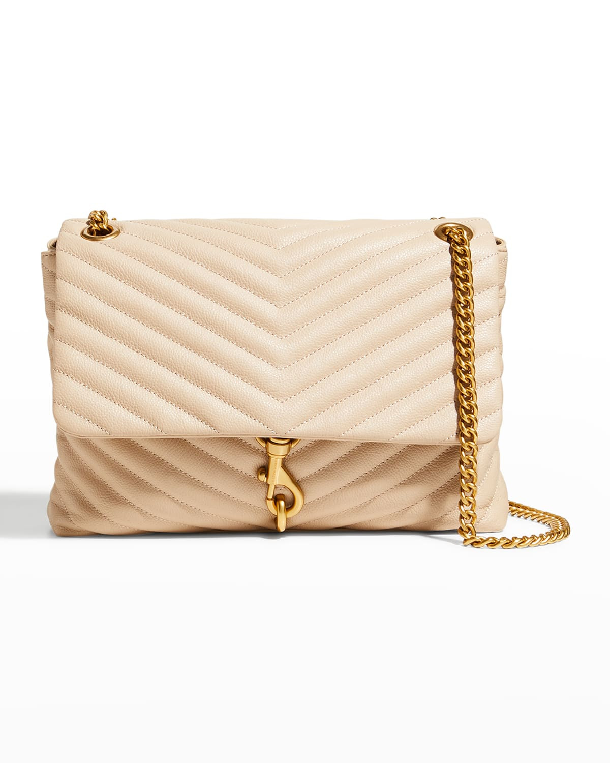 Edie Flap Quilted Leather Shoulder Bag | Neiman Marcus