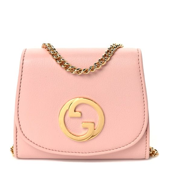 Roxy Calfskin Medium Blondie Chain Wallet Pink | FASHIONPHILE (US)