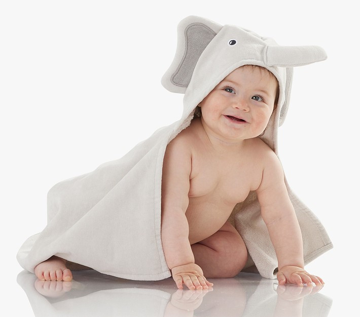Elephant Baby Hooded Towel | Pottery Barn Kids