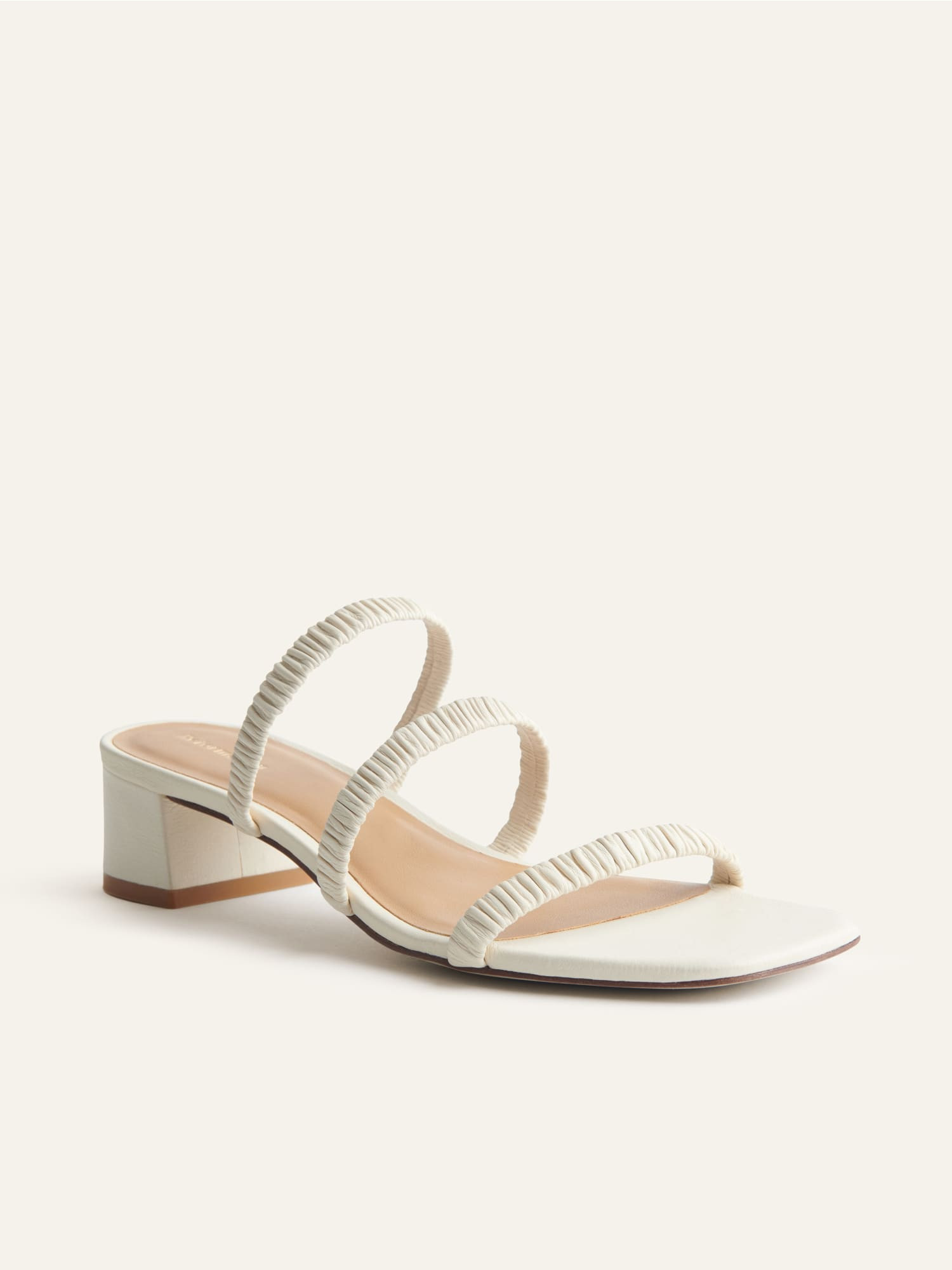 Assunta Strappy Block Heel Mule | Reformation (Global)