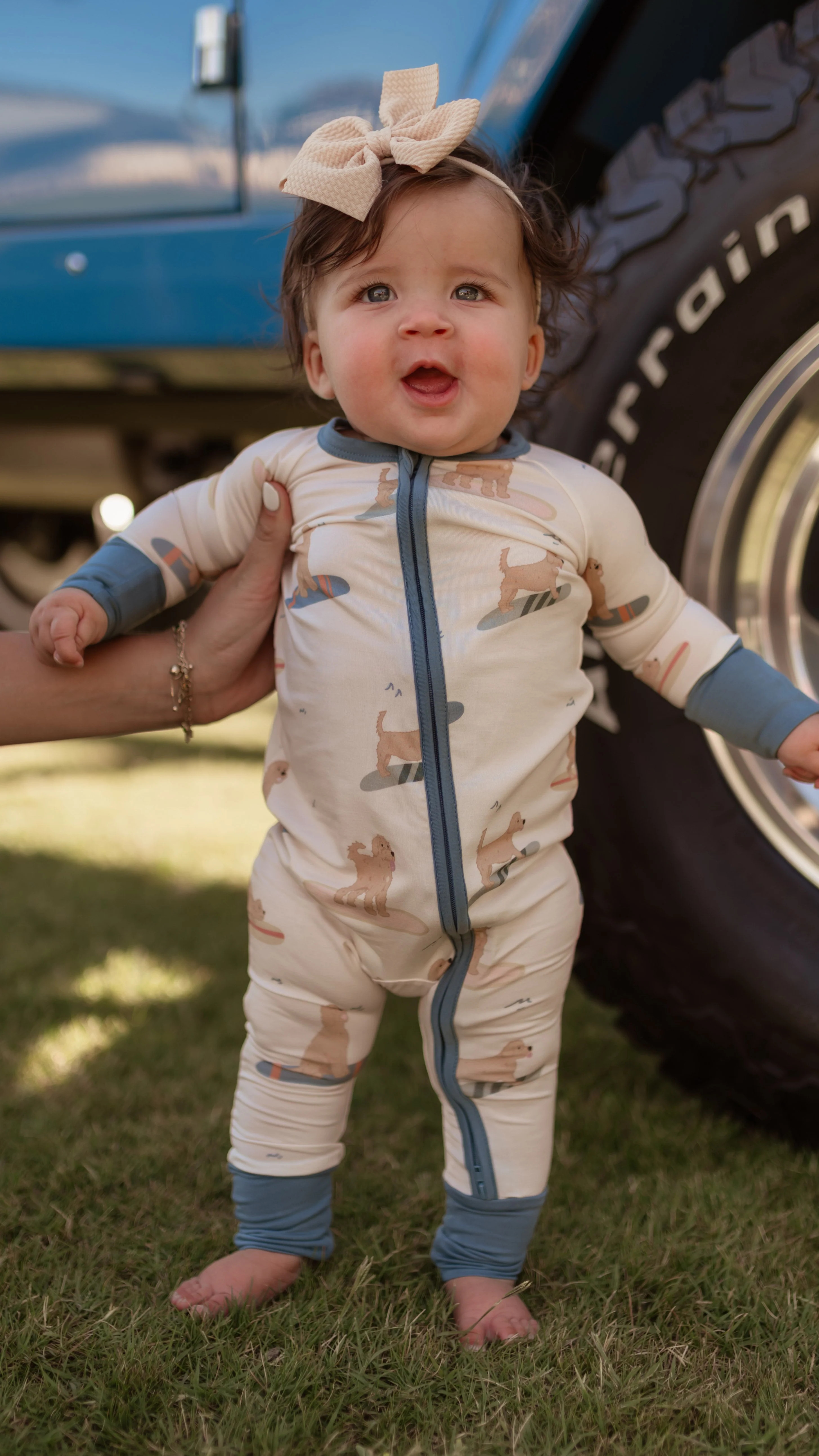 Infant Romper in Surfer Dood | Silks Design