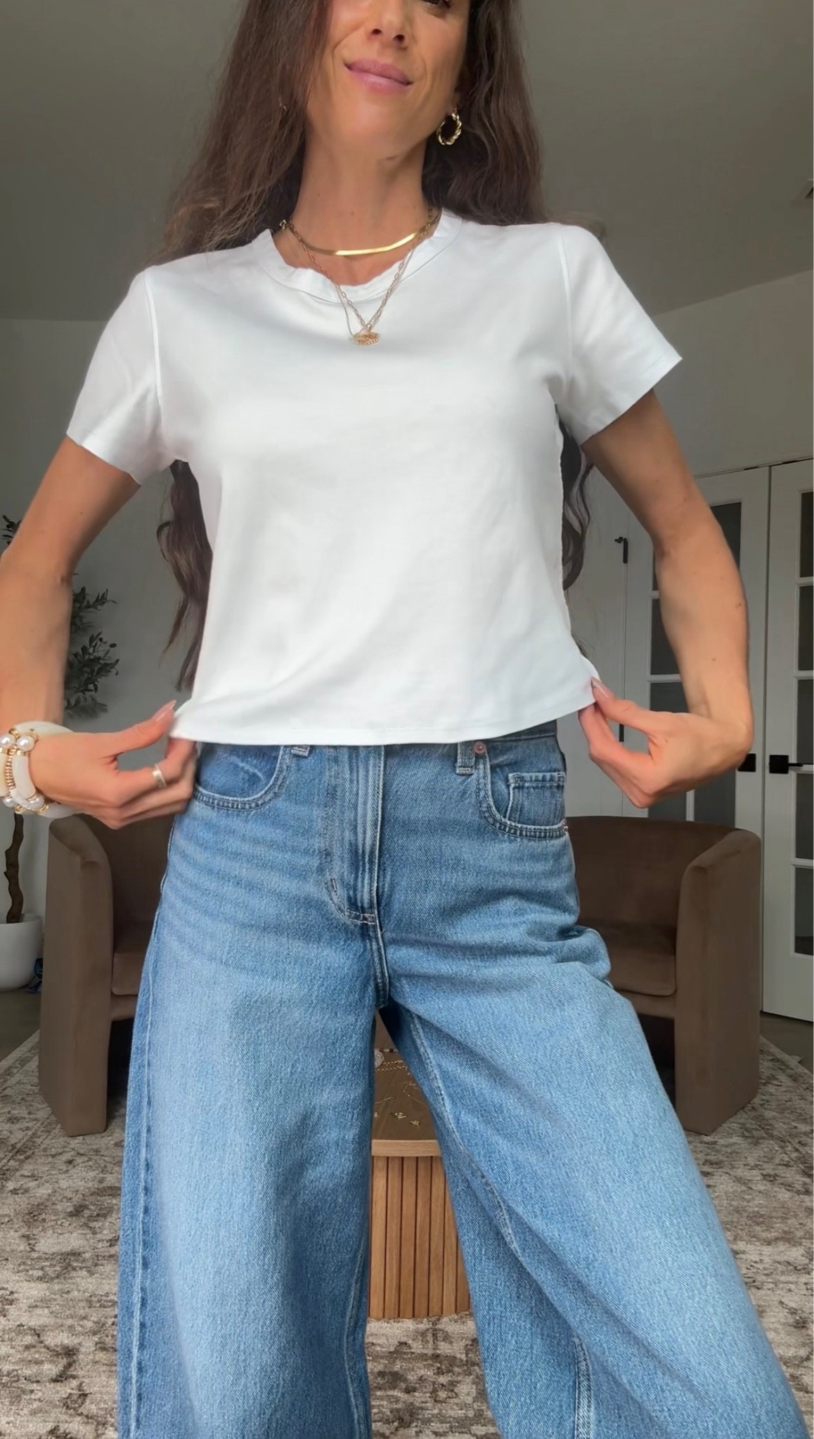 Basic white tee + the best denim

#LTKSeasonal #LTKootd #LTKgrwm