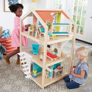 So Stylish Mansion Dollhouse with EZ Kraft Assembly™ | KidKraft