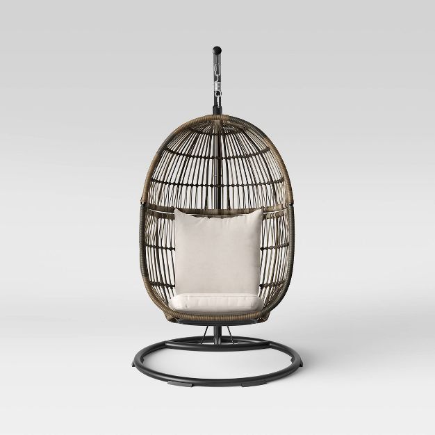 Latigo Patio Hanging Egg Chair - Gray - Opalhouse™ | Target