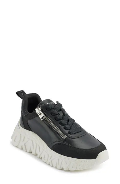DKNY Lakelyn Platform Sneaker in Black at Nordstrom, Size 9.5 | Nordstrom