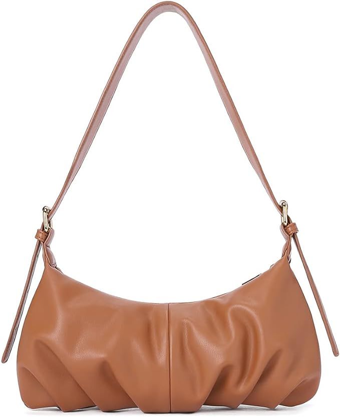 CLUCI Small Hobo Bags for Women Dumpling Shoulder Bag Soft Leather Ladies Clutch Purses with Adju... | Amazon (US)