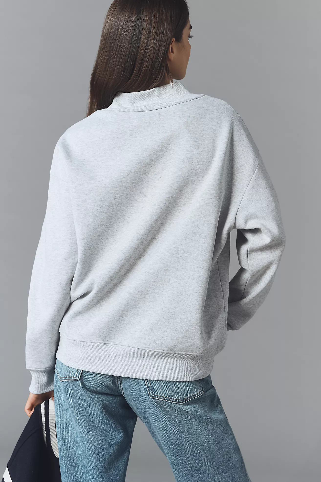 By Anthropologie Mock-Neck Pet Mom Sweatshirt | Anthropologie (US)