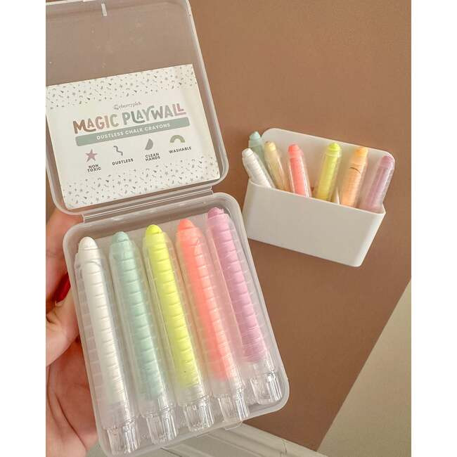 Bundle, 5pk Chalk + Magnetic Holder, Neon | Maisonette
