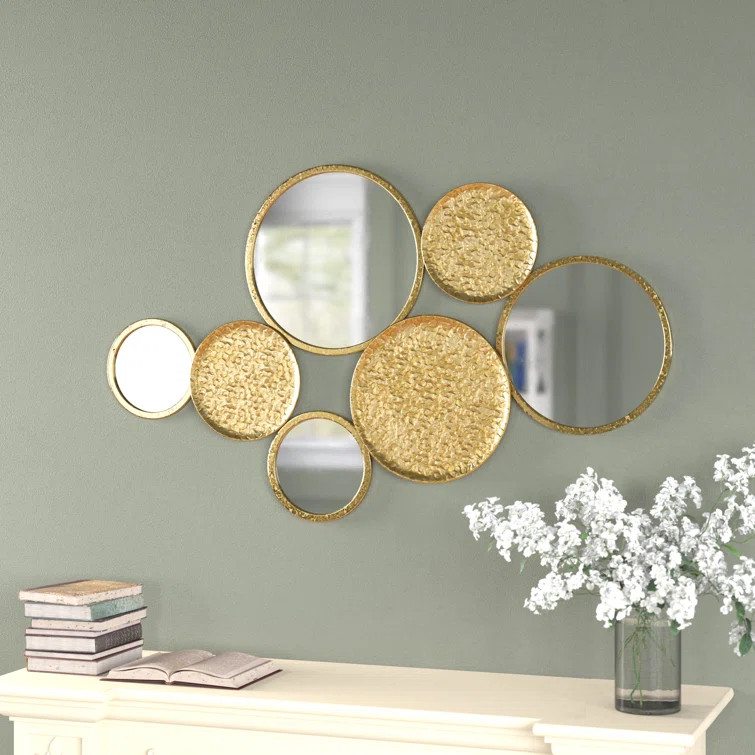 Briceno Round Metal Wall Mirror | Wayfair North America