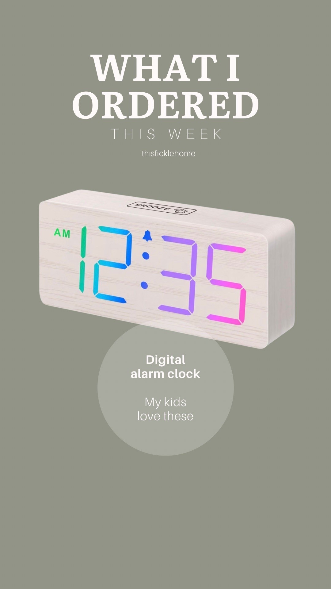 Perfect digital alarm clock for kids!

#LTKHome #LTKKids